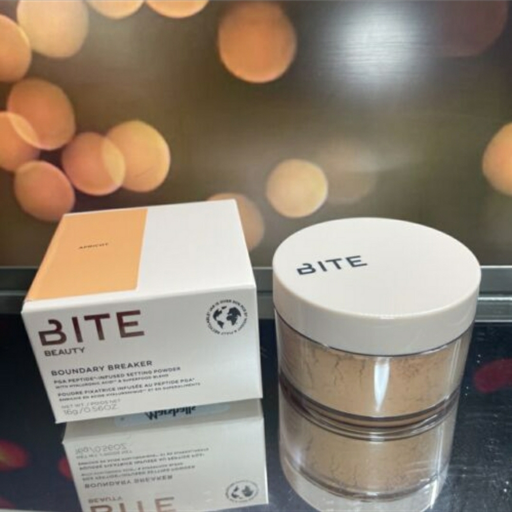 Bite Beauty Boundary Breaker PGA Peptide Infused Setting Powder, Apricot…